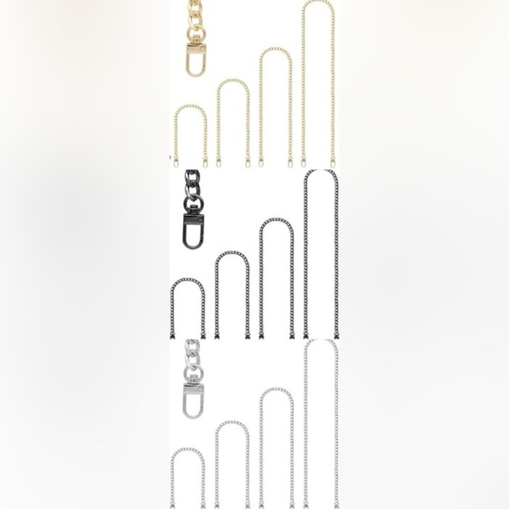 Replacement Chain Straps – Silver & Gunmetal (Set of 4)